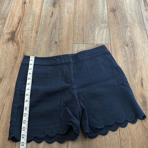 Navy Scalloped Shorts - Picture 3 of 6